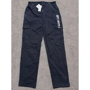 American Eagle Womens 4 Black Stretch Cargo Utility Pants High Rise Grunge NWT